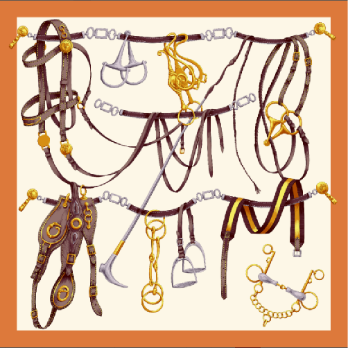 Silk Twill scarf Saddlery