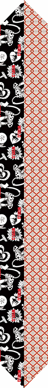 Silk ribbon scarf  Fancy