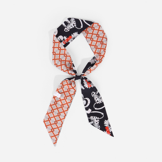 Silk ribbon scarf  Fancy