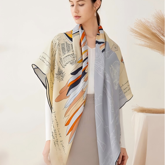 Silk/wool  Shawl (Pegasus)