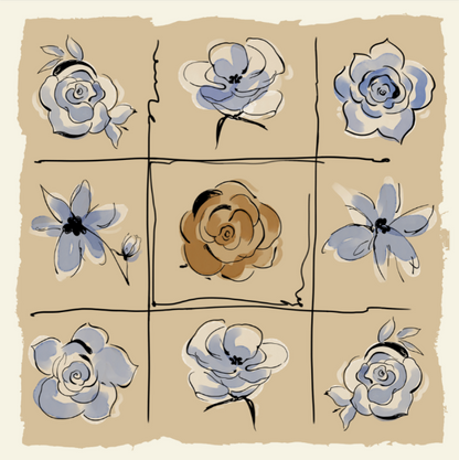 Silk Twill scarf Roses