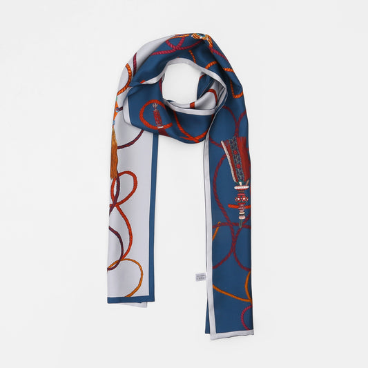 Silk ribbon scarf  008