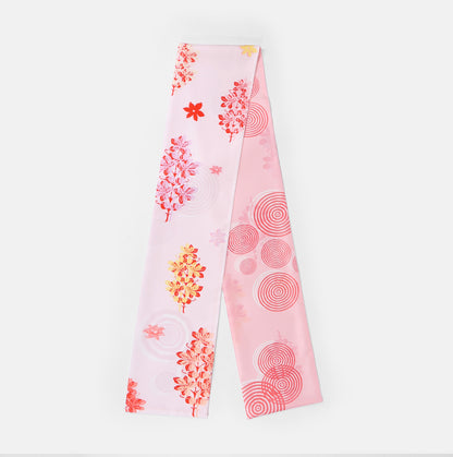 Silk ribbon scarf  015