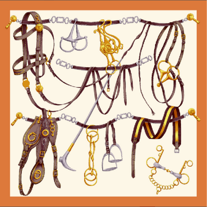 Silk Twill scarf Saddlery