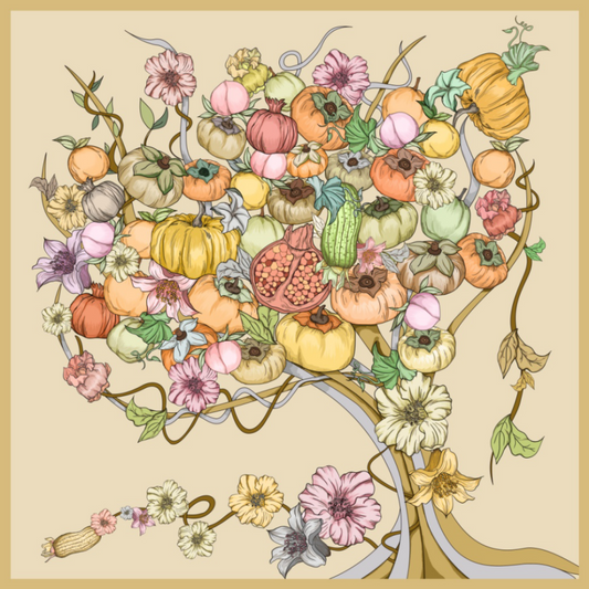 Silk satin scarf  （1509)