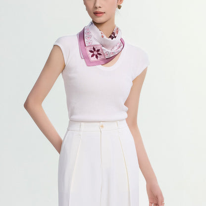Silk Satin scarf  (6403)