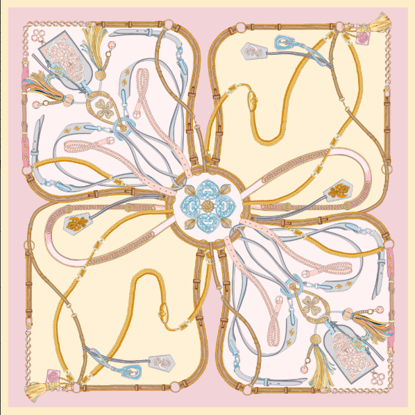 Silk satin scarf  （gag rein）