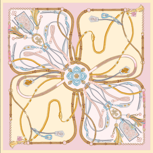 Silk satin scarf  （gag rein）