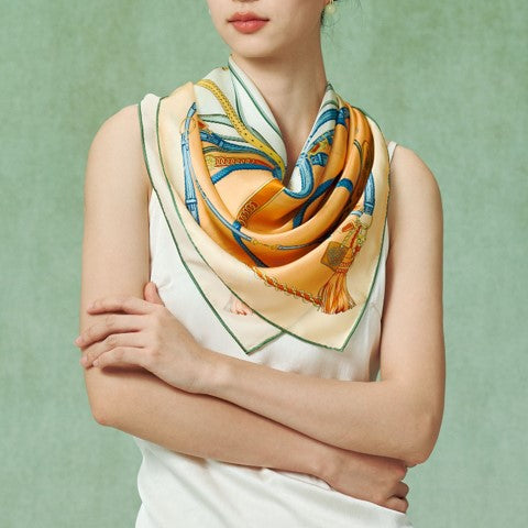 Silk satin scarf  （gag rein）