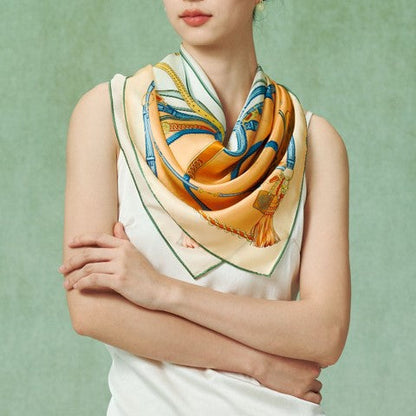 Silk satin scarf  （gag rein）