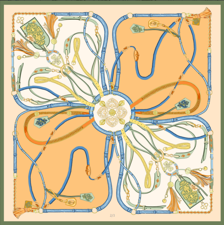 Silk satin scarf  （gag rein）