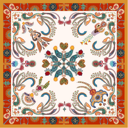Silk twill scarf  Kaleidoscope