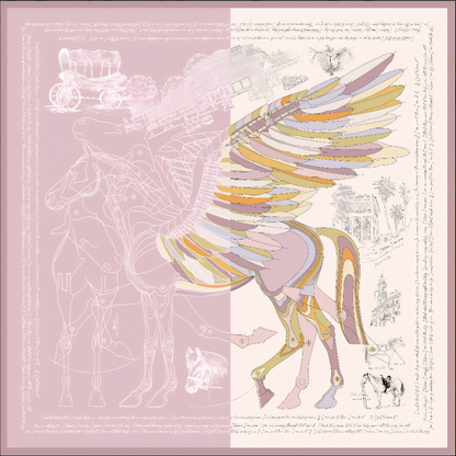 Silk/wool  Shawl (Pegasus)