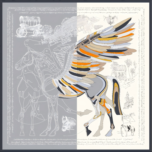 Silk/wool  Shawl (Pegasus)