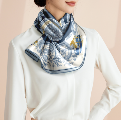Silk twill scarf  Barque