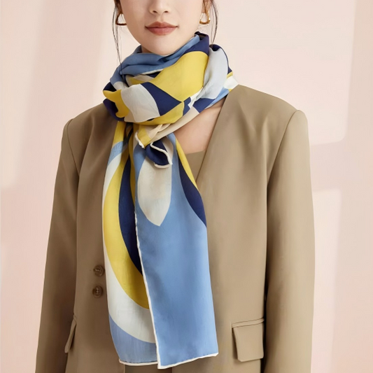 Silk/wool Long Shawl (Orchid)