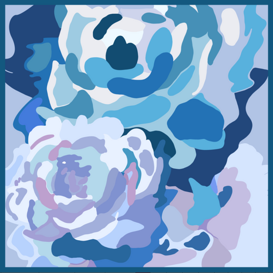 Silk satin scarf  Rose